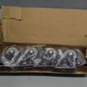 TABKEER 3 Inch Industrial Heavy Duty Swivel Caster Wheels with Brake,Set of 4 Safety Locking Casters,Load 1600lbs,Premium Polyurethane Wheels for Table,Trailer,Saw Table,Stage Toolbox,Bed,Corn Board (Black)