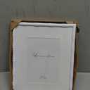 Lawrence Frames Cast Metal Frame - Bamboo Design, White, 8x10 (5x7 Mat)