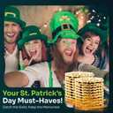 Pirate Coins Metal Gold Coins for Kids - 100 Pieces - St Patrick St Patty Day Leprechaun Fantasy Board Game Toy Doubloons Loot Tokens Monedas De Oro Pirate Props Chest Poker Set Bulk Money Medallion