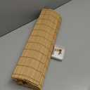 Cordless Bamboo Roman Shades for Windows, 100% Blackout Backing Fabric for Light Blocking, 22" W  64" H - Papara Carbon