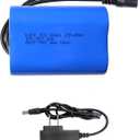 KBT 5V 8Ah Battery Pack with DC5521 Connector Cable & Battery Charger Compatible with 5 Volt Devices, RC Car, Robot, DIY, LED Light Strip