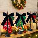 GlikCeil 3 Pcs Christmas Stocking Holder for Mantel 22 Inch Christmas Stocking Holder Stand Freestanding Hanger Fireplace Wreath Stand Display Vintage Standing for Wreath Hanging Ornament