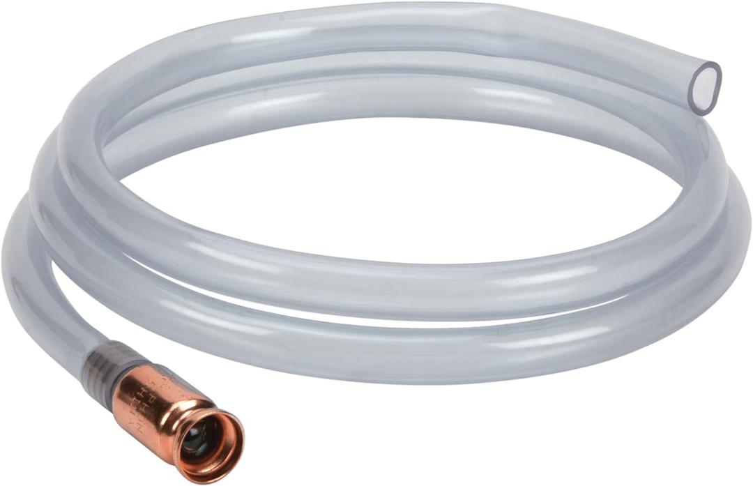 Performance Tool W54154 Food-Grade 3.5 GPM Liquid Transfer Shaker Siphon Tube Hose, Clear Blue, 6-foot Tube