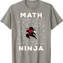 Math Ninja T-Shirt for Kids & Adults Mathematics Geek Gift T-Shirt, S