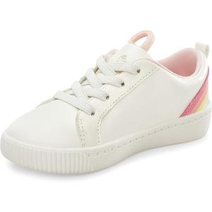 Carter's Girls Tryptic Casual Shoe, White, Size 1