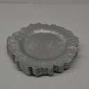 Silver Reef Charger Plates 13inch, Set 10PCS Plastic Floral Charger Plates Wedding for Dinner,Wedding,Party,Event,Decoration(Reef Silver10)