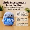 3 x Gifts for Grandma from Grandkids, Emotional Handmade Crochet Seal Figurine, Cute Grandma Gift for Birthday, Christmas, Grandparents Day, Small Desk Decor Collectible