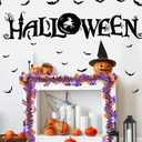 2 x Halloween Tinsel Garland Party Decorations 33FT Orange Purple Black Halloween Pumpkin Bat Garland Twist Hanging Indoor Outdoor Decorations