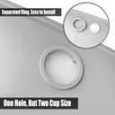 Walker Tray with Cup Holder, Molded Plastic Food Tray, Fits Most Folding Walkers