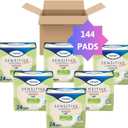 Tena Sensitive Care Ultra Thin Light Incontinence Pads for Women, Postpartum and Bladder Control, Regular, 144 Count (24 Count (pack of 6))