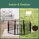 Gardner Pet Dog Playpens, 40" H 8 Panels Dog Pen Outdoor/Indoor Dog Fence Exercise Pen for Small/Medium/Large Dogs, Foldable Pet Play Yard Gate with Gravity Automatic Lock, Pet Playpen, Black
