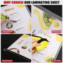 CAREGY 300 Pack Laminating Sheets, Holds 8.5 x 11 Inch Sheets,5 Mil Thermal Laminating Pouches,9 x 11.5 Inches Lamination Sheet Paper for Laminator, Clear, Letter Size, Office and School Supplies