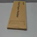 Longzon Brushed Nickel Toilet Paper Holder Wall Mount, Self Adhesive Toilet Paper Holder Storage for 3 Roll Tissue, Premium 304 Stainless Steel Stick On Toilet Paper Roll Holder for Bathroom, Silver