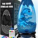 Dinosaur Lamp, LED Dinosaur Egg Night Light with Remote Control 13 Color Changing, Touch & Remote Control Decor for Home, Kids Room Christmas Birthday Gifts Idea