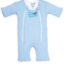 Magic Sleepsuit Baby Merlin's Cotton Baby Swaddle Transition Product - Soft and Cozy Design, Double Zipper for Easy Diaper Changes, Promotes Safe Sleep, 3-6 Months - Blue - Small 12-18lbs