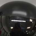 LS2 Helmets Bagger Motorcycle Half Helmet (Medium, Matte Black)