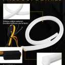 Qasim 12inch/30CM Sequential Switchback LED Strip 12V Car LED Flexible Strip Lights Dual Color White/Amber DRL Turn signal Lights Retrofit-2Pack