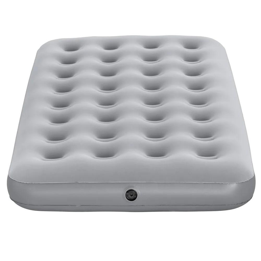 Glacier's Twin Flocked Air Bed Gray