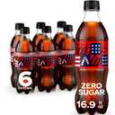 4 x Coke Zero Sugar Diet Soda Soft Drink, 16.9 fl oz, 6 Pack (EXP 07/06/26)