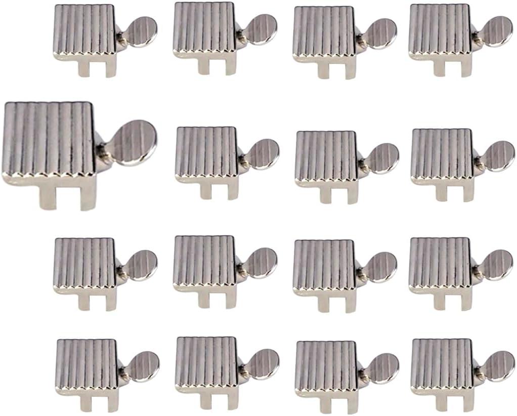QCAA Heavy Sliding Window Lock, Zinc Die Cast, 1/4", Nickel, 16 Pack, Made in Taiwan