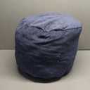 Pouf Ottoman Foot Stools Ottoman with Foam Small Corduroy Ottomans for Living Room Ottomans Pouf 20x15 Floor Poufs Foot Rest for Office Chair Blue Foot Stool Small