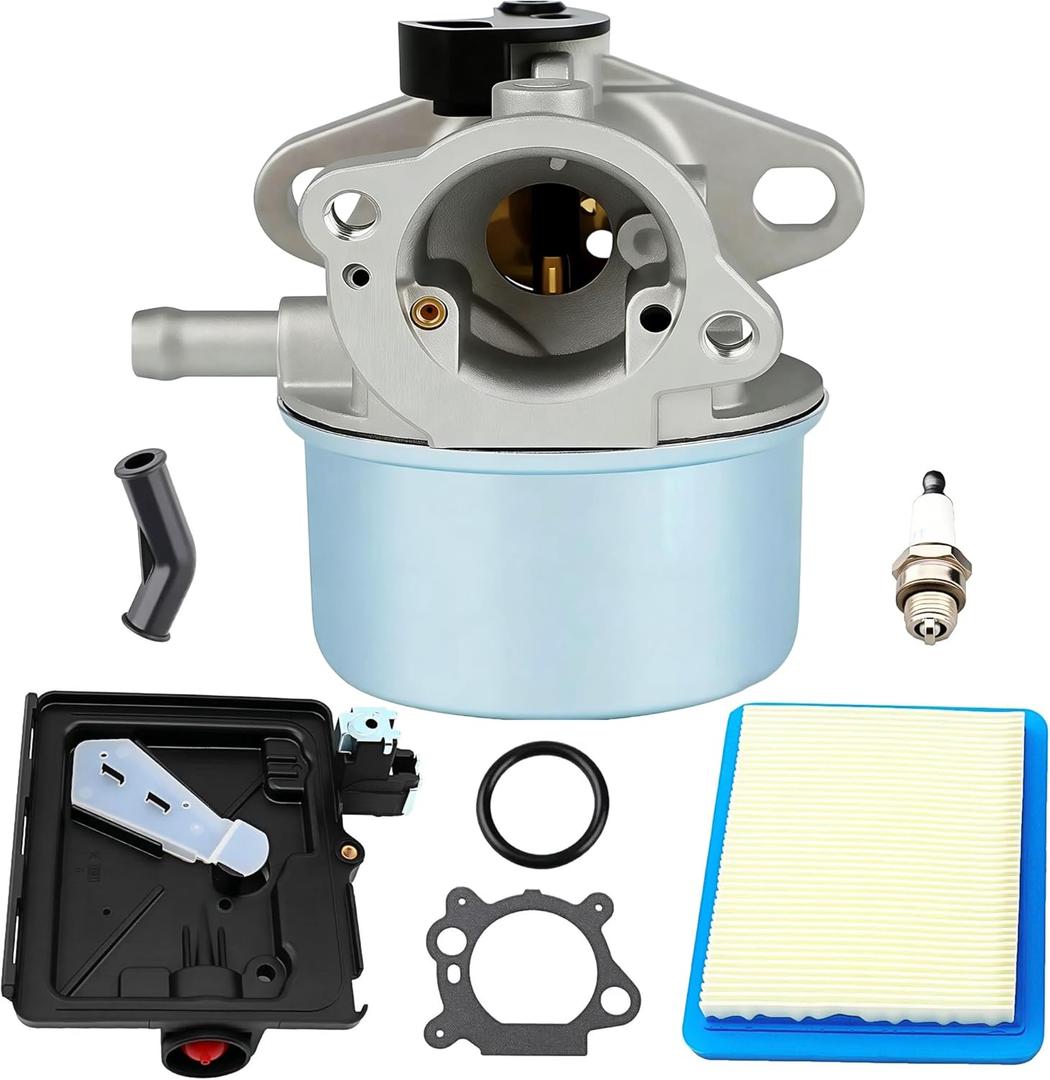 799868 Carburetor Assembly with 795259 Air Filter Cleaner Primer Base Compatible with Briggs & Stratton 498170 799872 694202 497586 498254 790821 14111 Carb