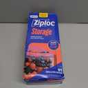 Ziploc Gallon Food Storage Bags, Stand-Up Bottom, Easy to Fill, 81 Count