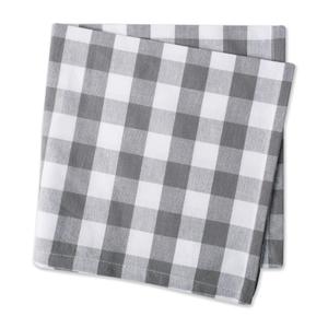 Romanstile Rectangle Plastic Tablecloth, 100% Waterproof Oil-Proof Checkered PVC Table Cloths, Heavy Duty Vinyl Table Covers for Dining, Camping, Picnic, Outdoor - 60 x 102 Inch, Grey