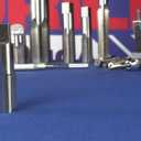 Drill America DWTPT1/4-1-1/4SET 6 Piece NPT Pipe Tap Set in Wooden Case (1/4 ", 3/8 ", 1/2 ", 3/4 ", 1" and 1-1/4 "), Carbon Steel, DWT Series, Uncoated (Bright), Small