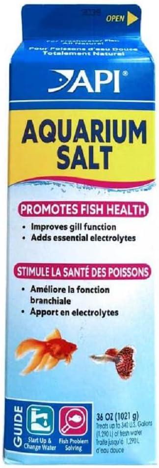 2 x API AQUARIUM SALT Freshwater Aquarium Salt 36-Ounce Box