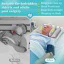 Neck Wedge Stabilizer Pillow for Sleeping to Keep Head Straight While Surgery Head Upright Medical Wedge Positioning Bedridden Disabled Elderly Face up Posture Corrector Headrest