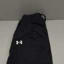 Under Armour Men's Rival Fleece Joggers (Medium, (001) Black / / White)