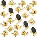 VNDUEEY 20 Pack Fridge Magnets Refrigerator Magnets, Strong Magnetic Clips Heavy Duty, Magnet Clips for Whiteboard, Magnets for Fridge Locker Office Accessories (Gold)