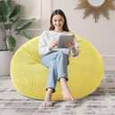 3FT Bean Bag Chair for Adults,3' Big Teardrop Beanbag with Filler