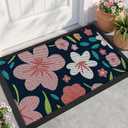 Front Door Mat, Heavy Duty Non-Slip Rubber Dirt Trapper 35.5"x24"