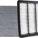 CA12167 Engine Air Filter and CF12157 Cabin Air Filter kit Compatible with 2016-2023 Mazda CX-9 2.5L Replaces PA99223 WA9790 87139-0E040