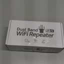 WiFi Extender with Ethernet Port, 1200Mbps Dual Band (5GHz/2.4GHz) WiFi Booster.Covers Up to 12880 Sq.ft,Supports 105 Devices, Easy Setup Signal Booster, EasyMesh Compatible, Four Directional Antennas