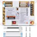 50A55-843 Integrated Furnace Control Board Compatible with White Rodgers Silicon Carbide Ignition Modules, Universal OEM Replacement with Install Accessories, 24/120 VAC