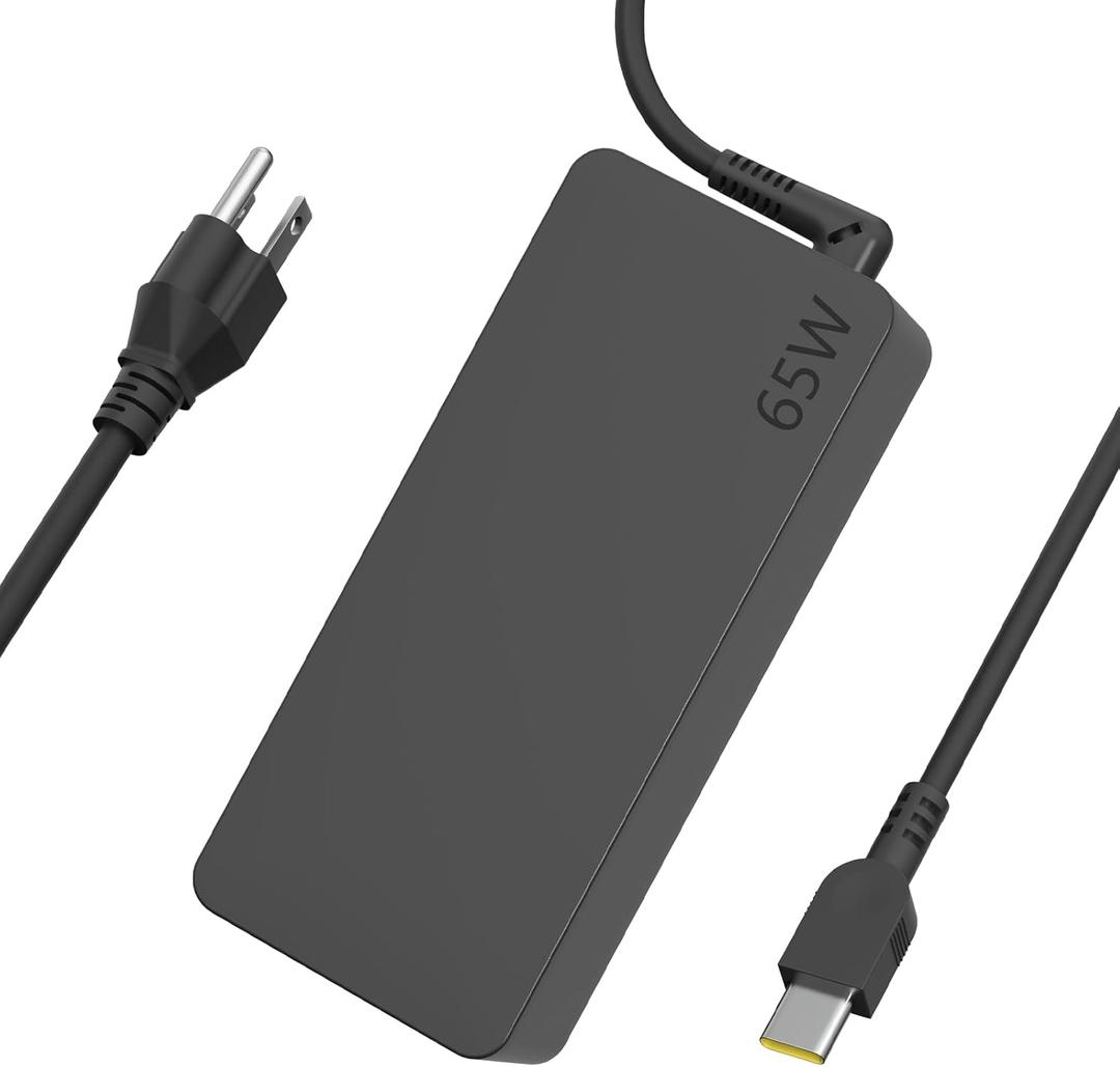 65W USB C Type c AC Charger Compatible with Lenovo ThinkPad E580 E585 E590 E590S E595 T480 T490 T580 Yoga C940 C740 thinkbook ADLX65YCC3A Laptop Power Supply Adapter Cord