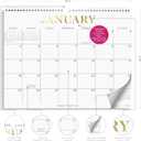 5 x S&O Gold Foil Wall Calendar from January 2026-June 2027 - Tear-Off Monthly Calendar - 18 Month Academic Wall Planner - Hanging Organizer to Track Anniversaries & Appointments - 13.5"x10.5in