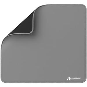 Attack Shark CM02 Gaming Mouse Pad with High-Density Fiber Surface,5S Coating Technology,4mm Thick Cushioning,Precision Edging,Anti-Slip Rubber Bottom for Enhanced Stability and Precision-Light Gray
