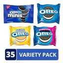 OREO All Stuf Sandwich Cookies Variety Pack, 35 Snack Packs | Original, Double Stuf, Minis, Golden OREO, Individually Wrapped, Always made with Real Cocoa, Certified Kosher BBD 27 Aug 2026