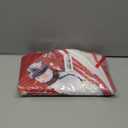 Snowman Christmas Tree Skirt 48 Inches, Red Backgrond Snowflake Pencil Tree Skirt, Winter Xmas Tree Mat Decorations for Home Party Holiday Decorations