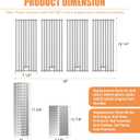 Bull Grill Replacement Parts for Bull 16517 BBQ Angus, Brahma, Lonstar Select, Outlaw Steer Premium, Lonestar Select, 7 Burner Premium, 65073 L60000 L75000 L90000, Grill Grate, Flame Tamer,Heat Shield