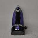 Hamilton Beach Steam Iron for Clothes & Garment Steamer with Smooth Press Stainless Steel Soleplate, 1200 Watts, 8 Retractable Cord, Black (14214)