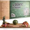 Gigantic Extra Large Cutting Board for Kitchens 36 x 24 - Heavy Duty Bamboo Chopping Boards Butcher Block Meat & Veg - Large Wooden Gas Stove Top & Countertop (36x24) Giant Noodle and Pasta Board XXXL
