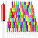 10ml Syringes Bulk 200 Pack Plastic Large Syringe with Tip Cap, Measuring Syringes, Oral Syringe for Scientific Labs, Feeding Pets, Measurement,Refilling, No Needle