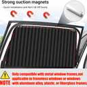 ZATOOTO Car Window Shades for Side Window 4 Pack Magnetic Car Curtains for Privacy Car Window Covers Blackout Blinds Upgrade to a Classy Ride for Camping Sleeping