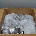 10 Pcs 19.3 inches Tall Crystal Flower Stand Wedding Road Lead Tall Flower Holders Centerpiece Crystal Flower Chandelier Metal Flower Vase for Reception Tables Wedding Supplies. Silver