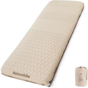 Naturehike 2.56 Thick Self Inflating Sleeping Pad for Camping with Foam, Inflatable Twin Size Camping Mattress for Outdoors, Car, Home, ISPO Award Winning Processes (Single)